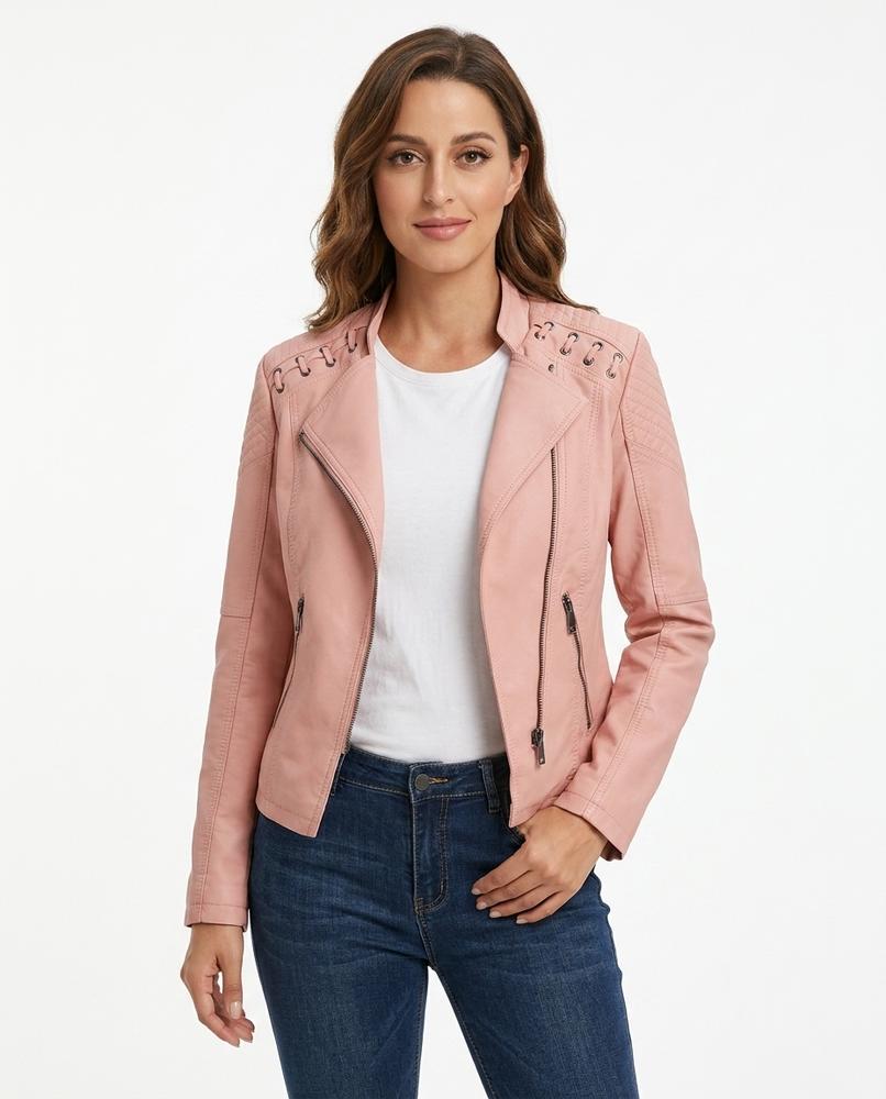 Heidi Outlet - Maron | Asymmetrisch Tailliert Jacke Damen