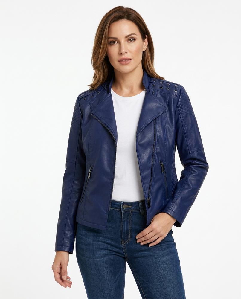 Heidi Outlet - Maron | Asymmetrisch Tailliert Jacke Damen