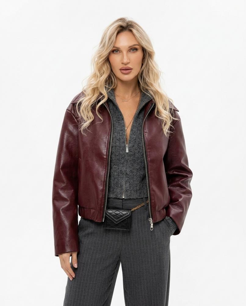 Heidi Outlet - Tasen | Reißverschluss Kunstleder Jacke Damen