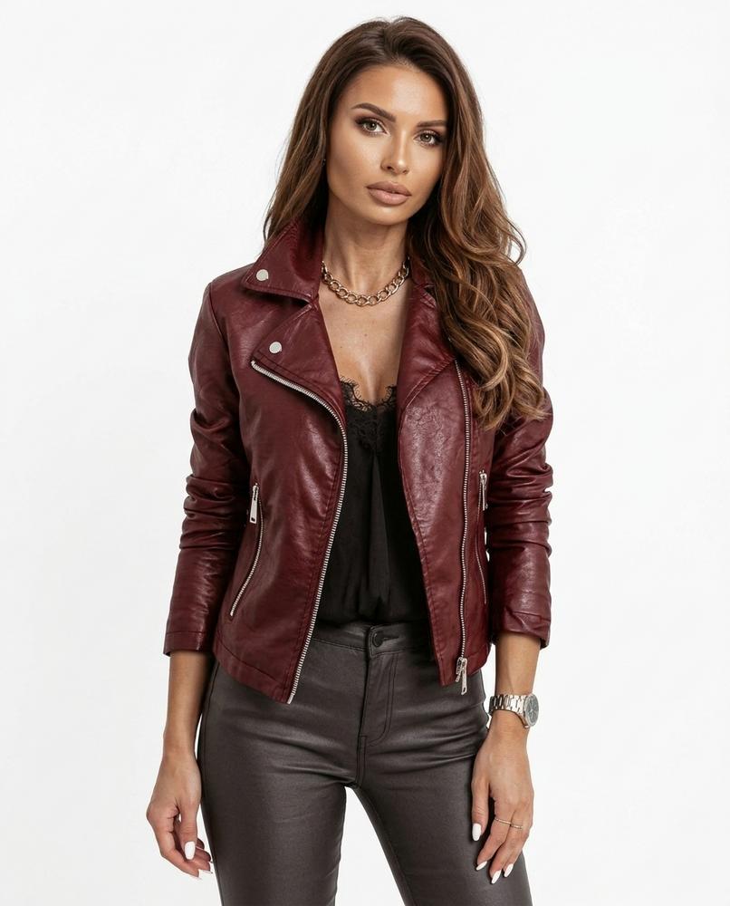 Heidi Outlet - Lylin | Tailliert Lederoptik Jacke Damen