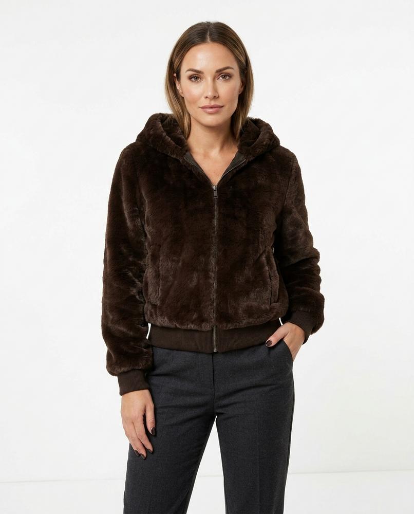 Heidi Outlet - Neram | Gefütterte Plüschige Jacke Damen