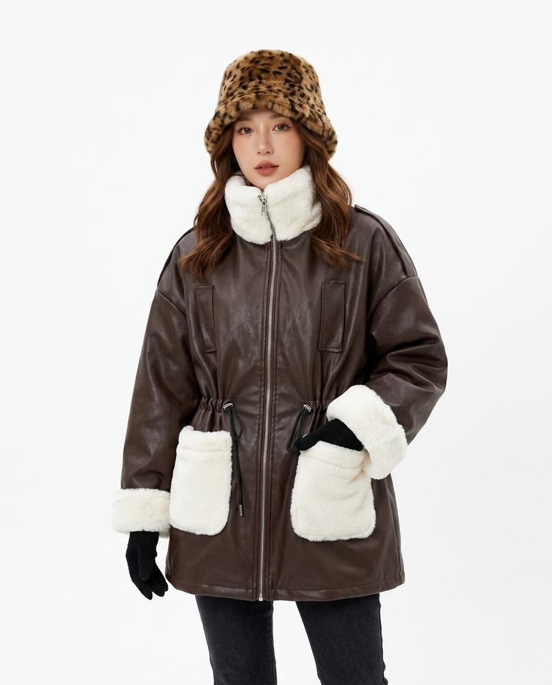 Heidi Outlet - Nidan | Gefütterte Kontrastierende Jacke Damen