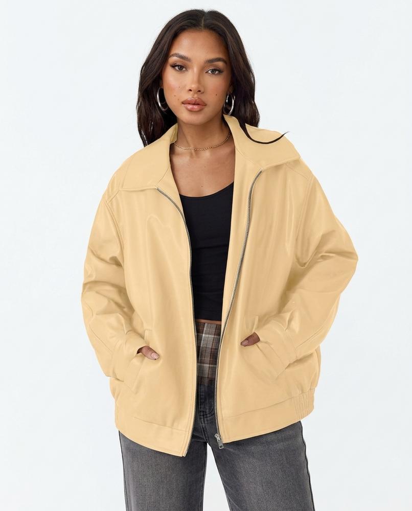 Heidi Outlet - Raven | Weit Geschnittene Glatte Jacke Damen