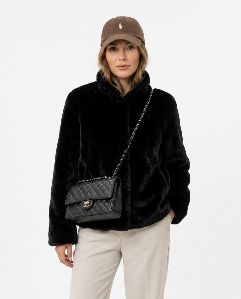 Heidi Outlet - Rirev | Plüsch Stehkragen Jacke Damen