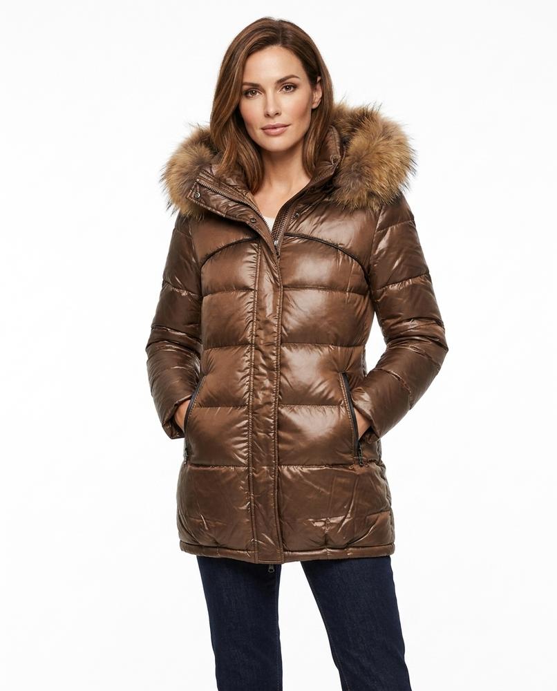Heidi Outlet - Lesol | Gepolsterte Glänzende Jacke Damen