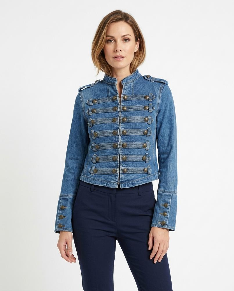 Heidi Outlet - Sekar | Kurzgeschnittene Knopfbesetzte Jacke Damen