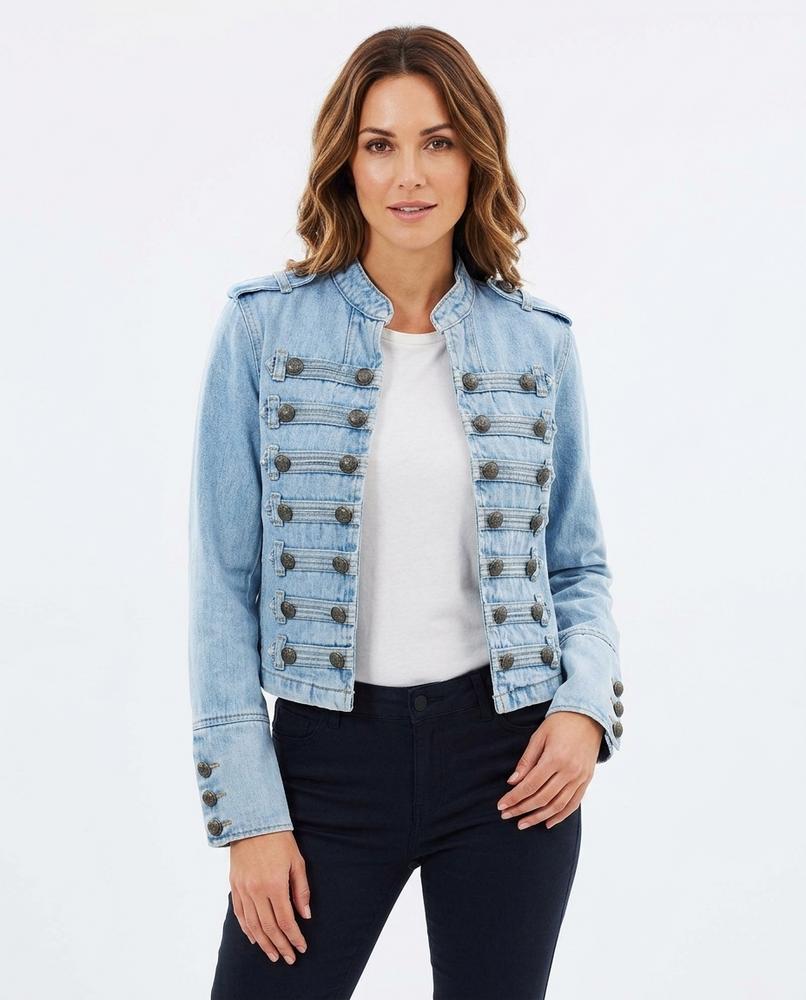 Heidi Outlet - Sekar | Kurzgeschnittene Knopfbesetzte Jacke Damen