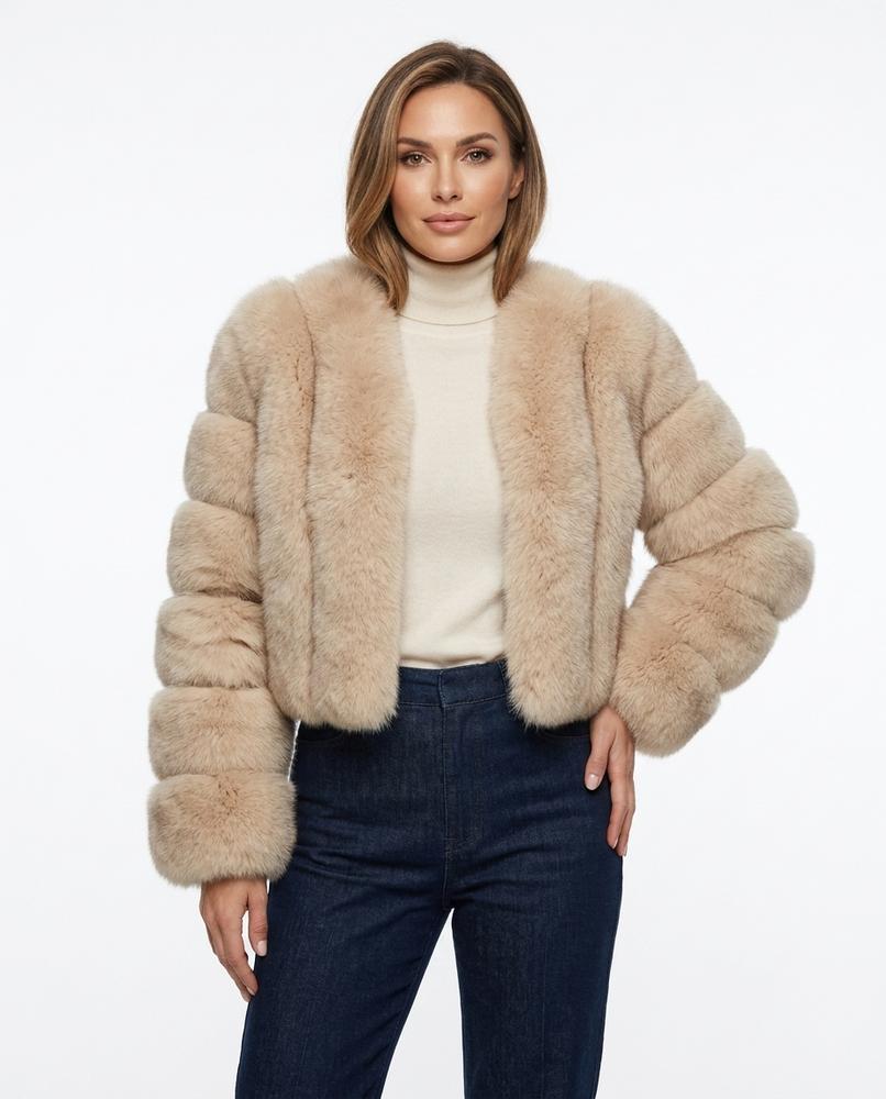Heidi Outlet - Allan | Segmentierte Kragenlose Jacke Damen