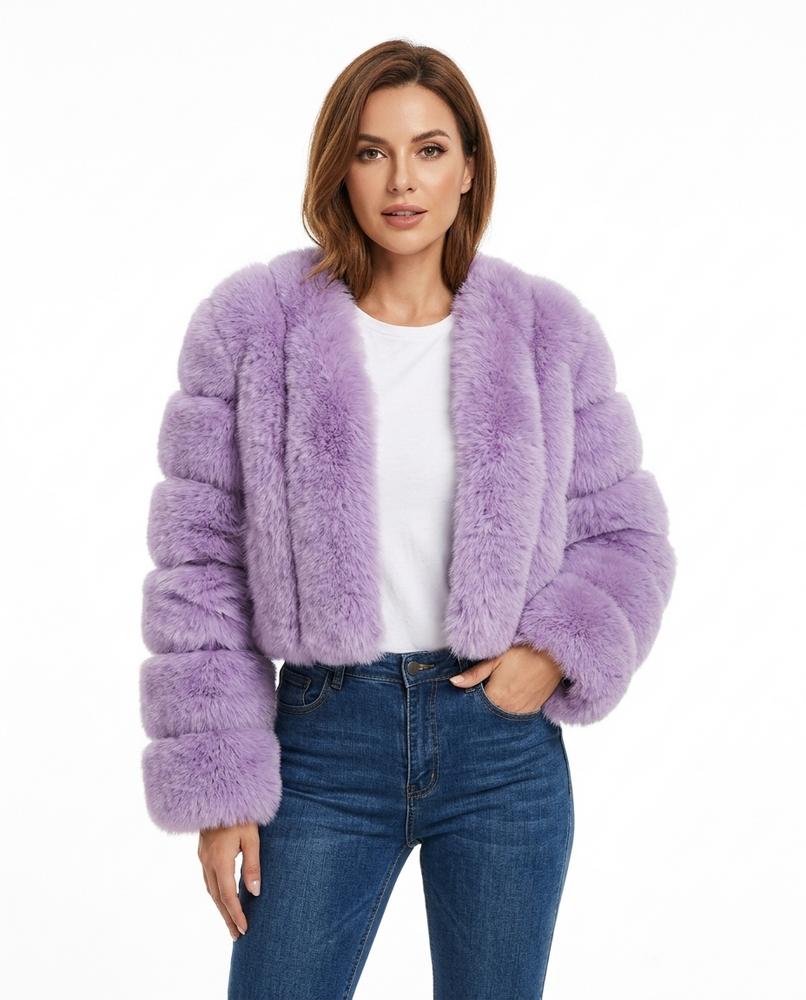 Heidi Outlet - Allan | Segmentierte Kragenlose Jacke Damen