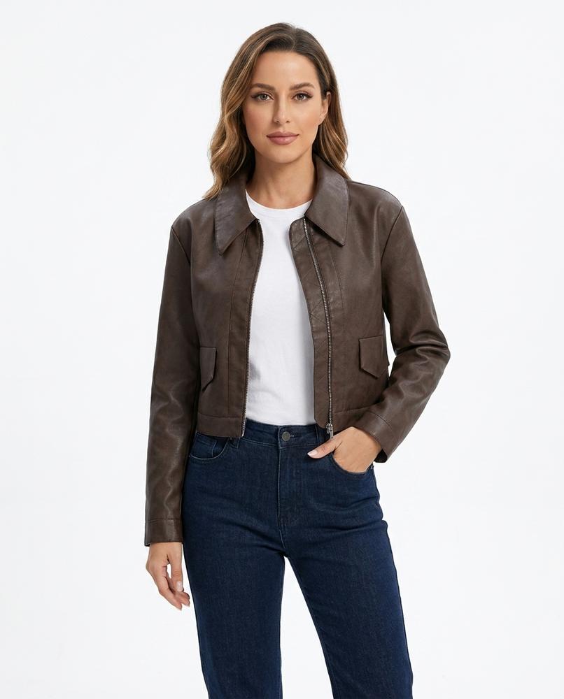 Heidi Outlet - Lylar | Kurzgeschnittene Gekragte Jacke Damen
