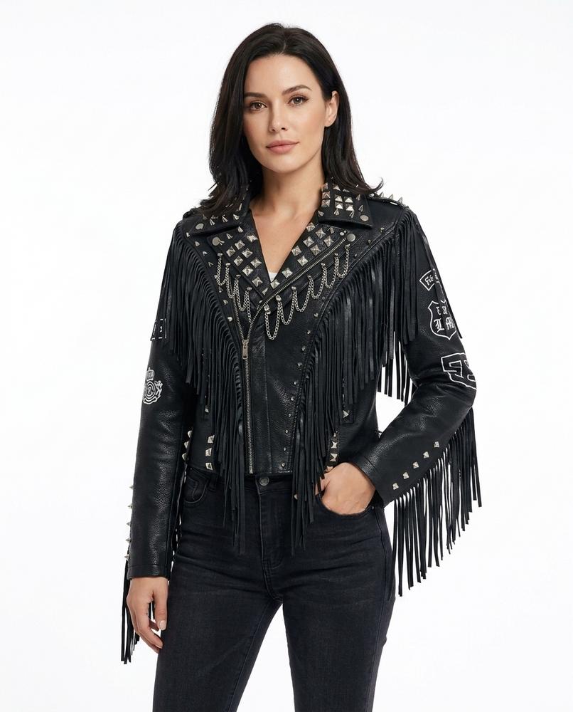 Heidi Outlet - Alran | Besetzte Gefranste Jacke Damen