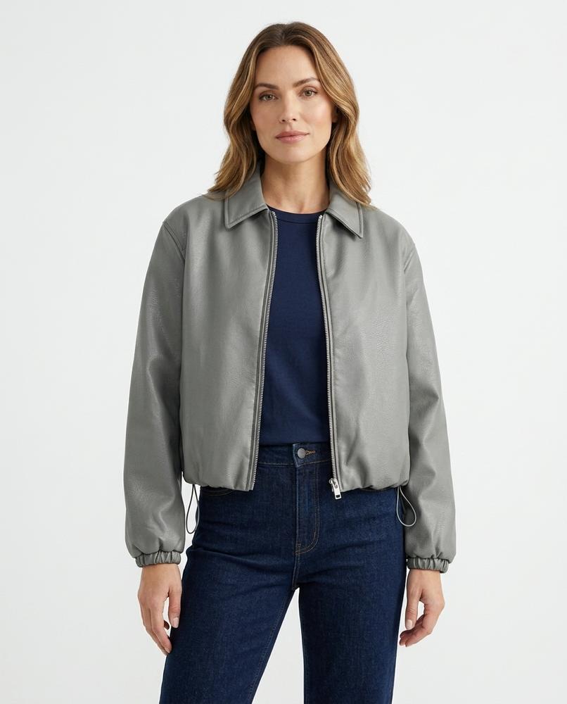 Heidi Outlet - Allom | Glatte Kurzgeschnittene Jacke Damen