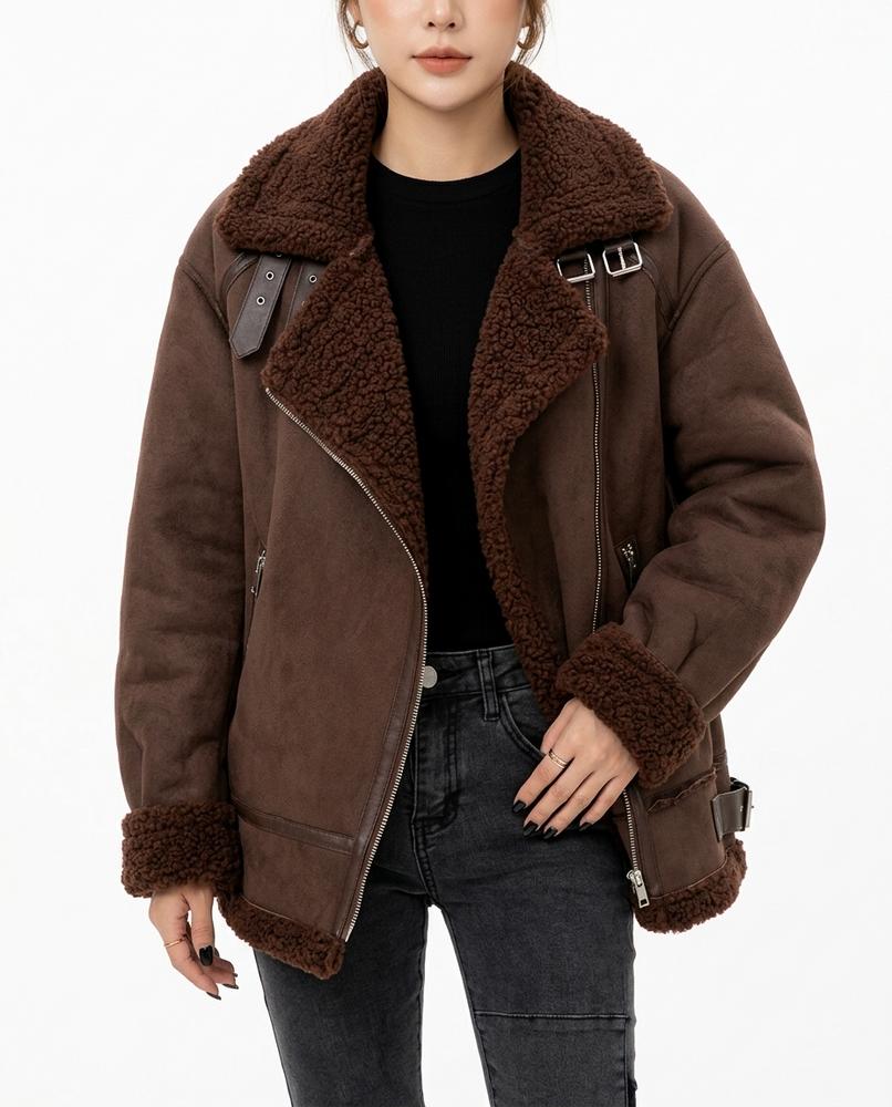 Heidi Outlet - Novar | Gefütterte Asymmetrische Jacke Damen