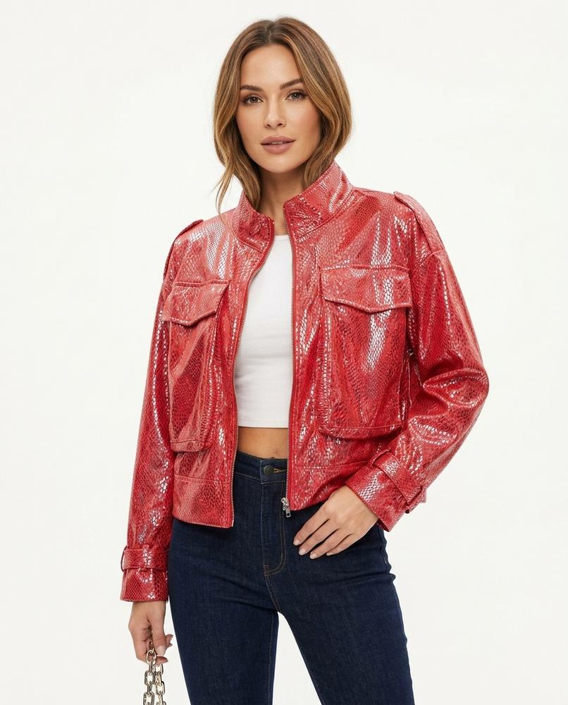 Heidi Outlet - Risen | Schimmernde Gezipte Jacke Damen