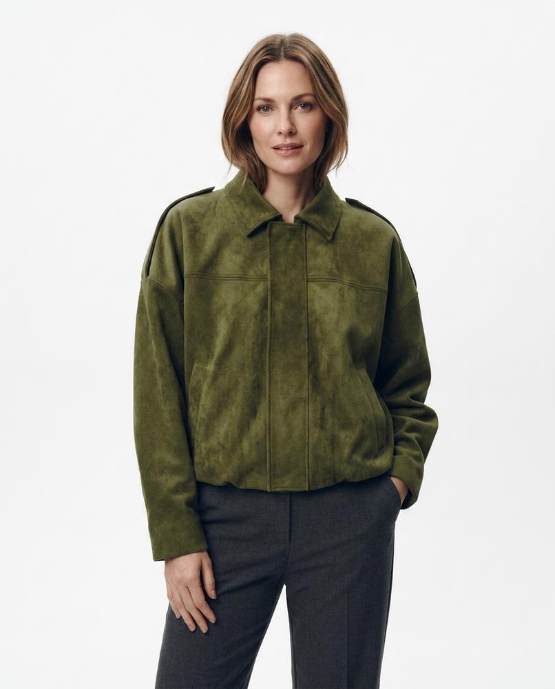 Heidi Outlet - Lylen | Weit Geschnittene Velourslederartige Jacke Herren
