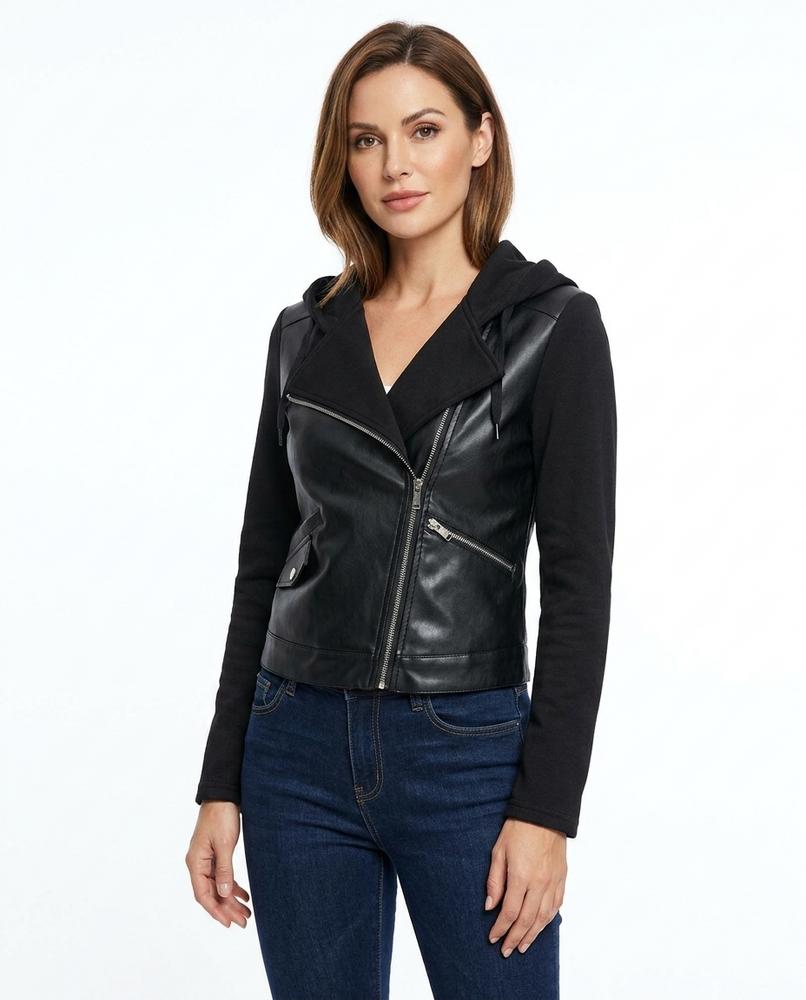 Heidi Outlet - Zevel | Kombinierte Kapuzen Jacke Damen