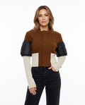 Heidi Outlet - Nomer | Farbblockierte Gepolsterte Jacke Damen
