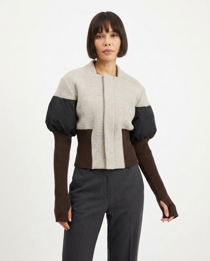 Heidi Outlet - Nomer | Farbblockierte Gepolsterte Jacke Damen