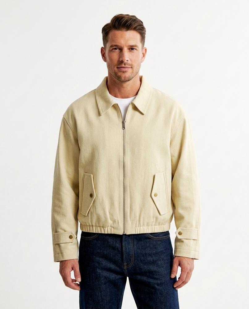 Heidi Outlet - Alser | Gezipte Unifarbene Jacke Herren