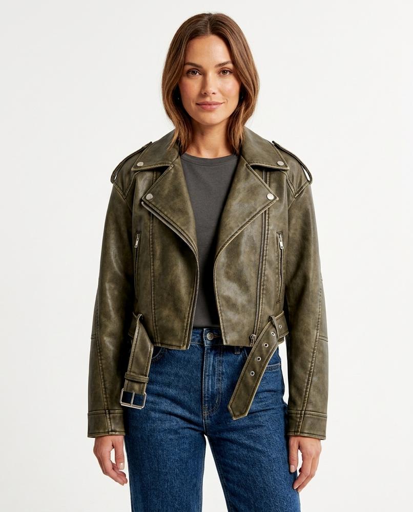 Heidi Outlet - Riron | Asymmetrische Gegürtelte Jacke Damen