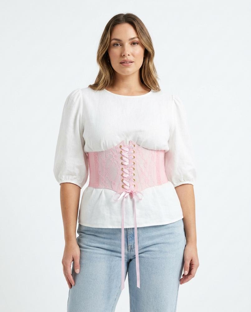 Heidi Outlet - Tamar | Langärmeliges Geschnürtes Kleid Damen
