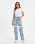 Heidi Outlet - Vezan | Kettenbesetzte Hochgeschnittene Hose Damen