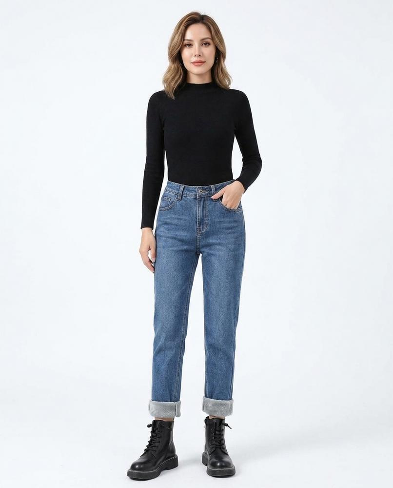 Heidi Outlet - Nihal | Gefütterte Hochtaillierte Hose Damen
