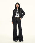 Heidi Outlet - Vevin | Ausgestellte Tiefsitzende Hose Damen