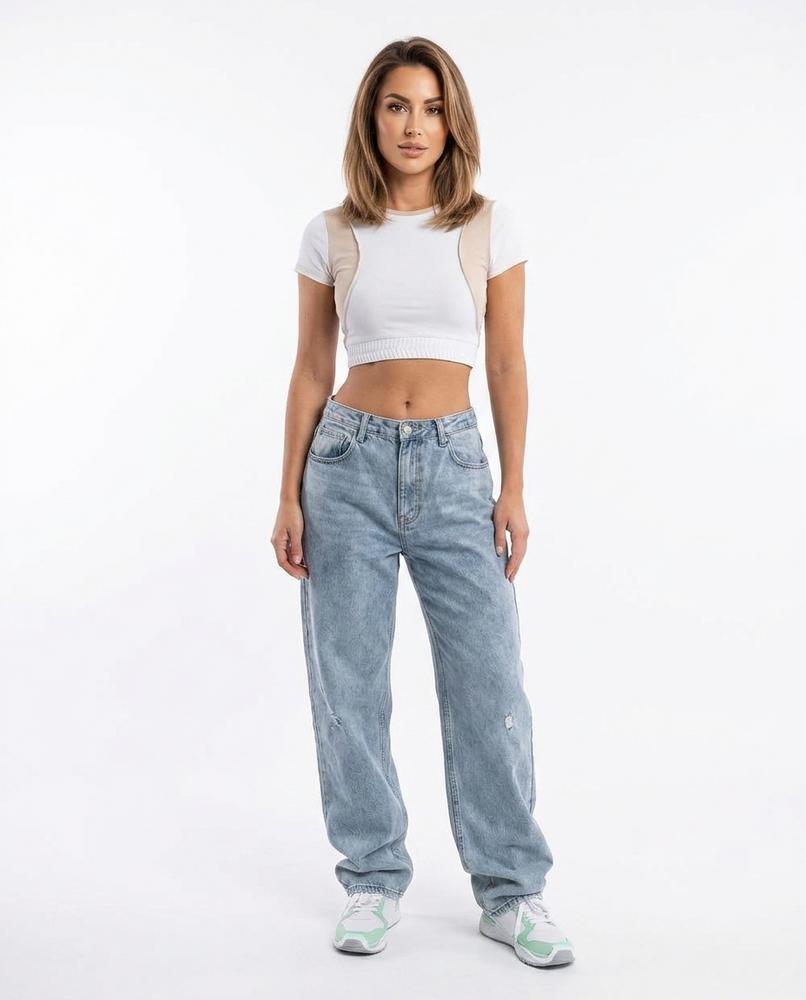 Heidi Outlet - Rolar | Locker Geschnittene Gewaschene Hose Damen