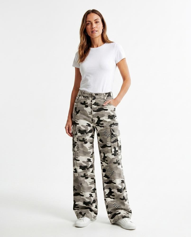 Heidi Outlet - Lasen | Weitgeschnittene Gemusterte Hose Damen