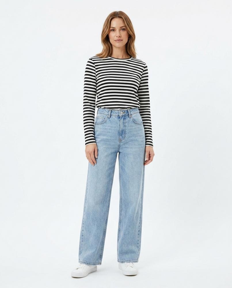 Heidi Outlet - Nirev | Hochgeschnittene Gerade Hose Damen