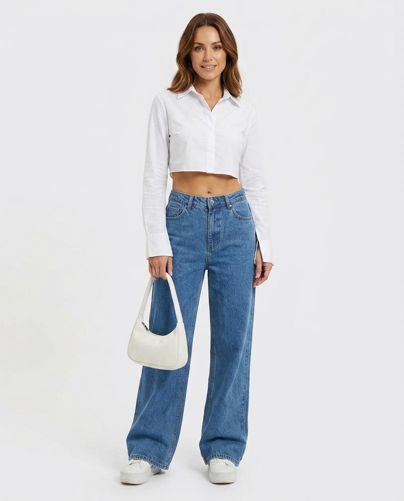 Heidi Outlet - Maren | Weit-geschnittene Niedrig-sitzende Hose Damen