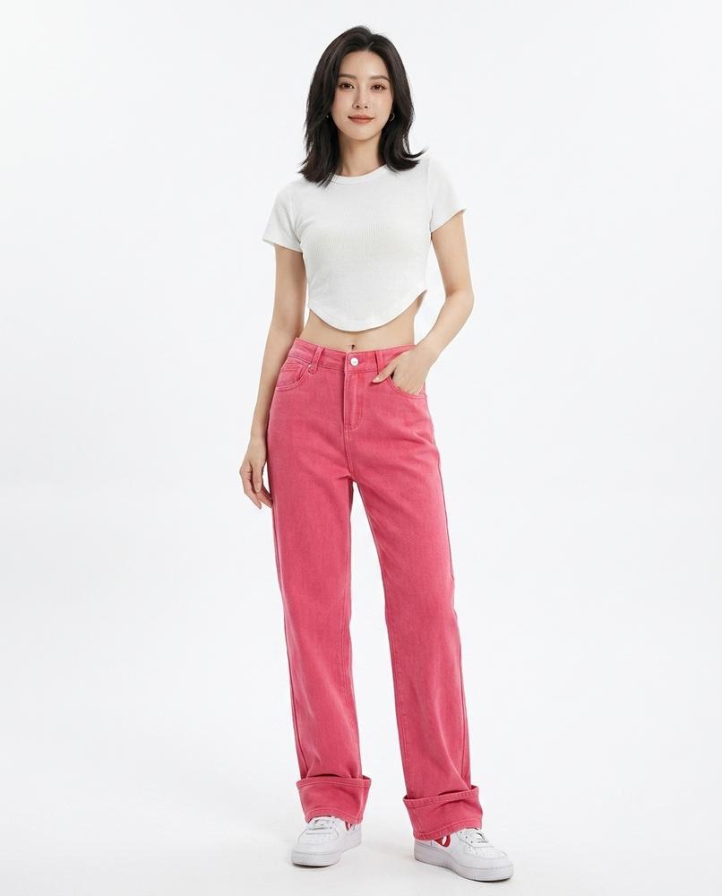 Heidi Outlet - Mavel | Hochtaillierte Weitgeschnittene Hose Damen