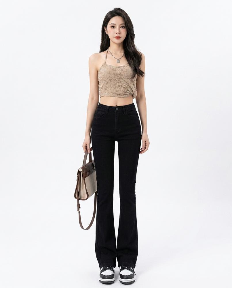 Heidi Outlet - Alsin | Ausgestellte Hochgeschnittene Hose Damen