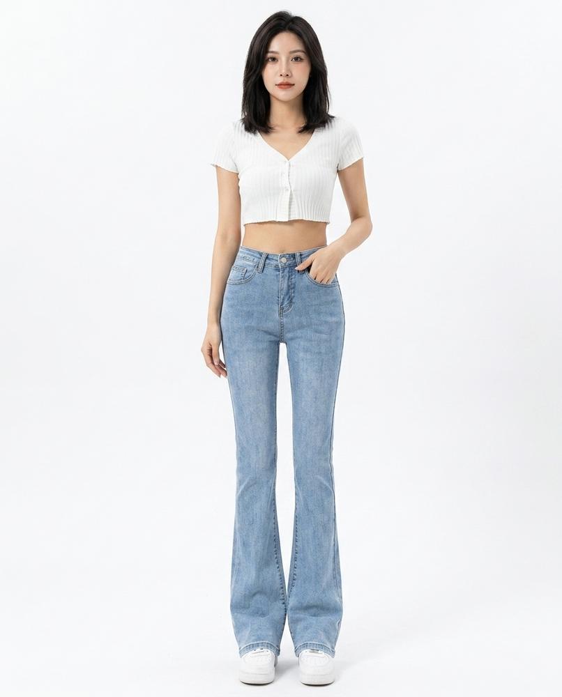 Heidi Outlet - Alsin | Ausgestellte Hochgeschnittene Hose Damen