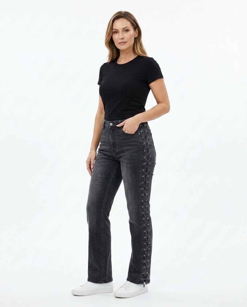 Heidi Outlet - Yomir | Hochgeschnittene Geschnürte Hose Damen