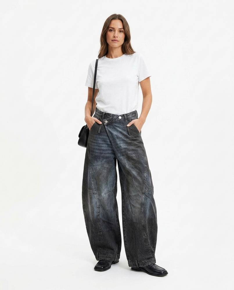Heidi Outlet - Alsen | Weitgeschnittene Gewaschene Hose Damen