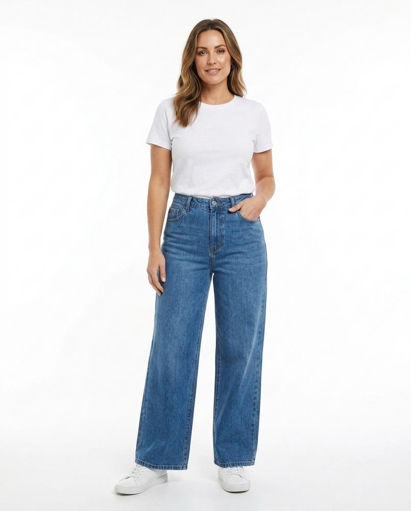 Heidi Outlet - Rivel | Hochgeschnittene Weite Hose Damen