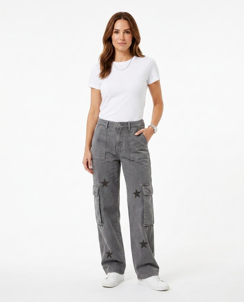 Heidi Outlet - Ramor | Weitgeschnittene Bedruckte Hose Damen