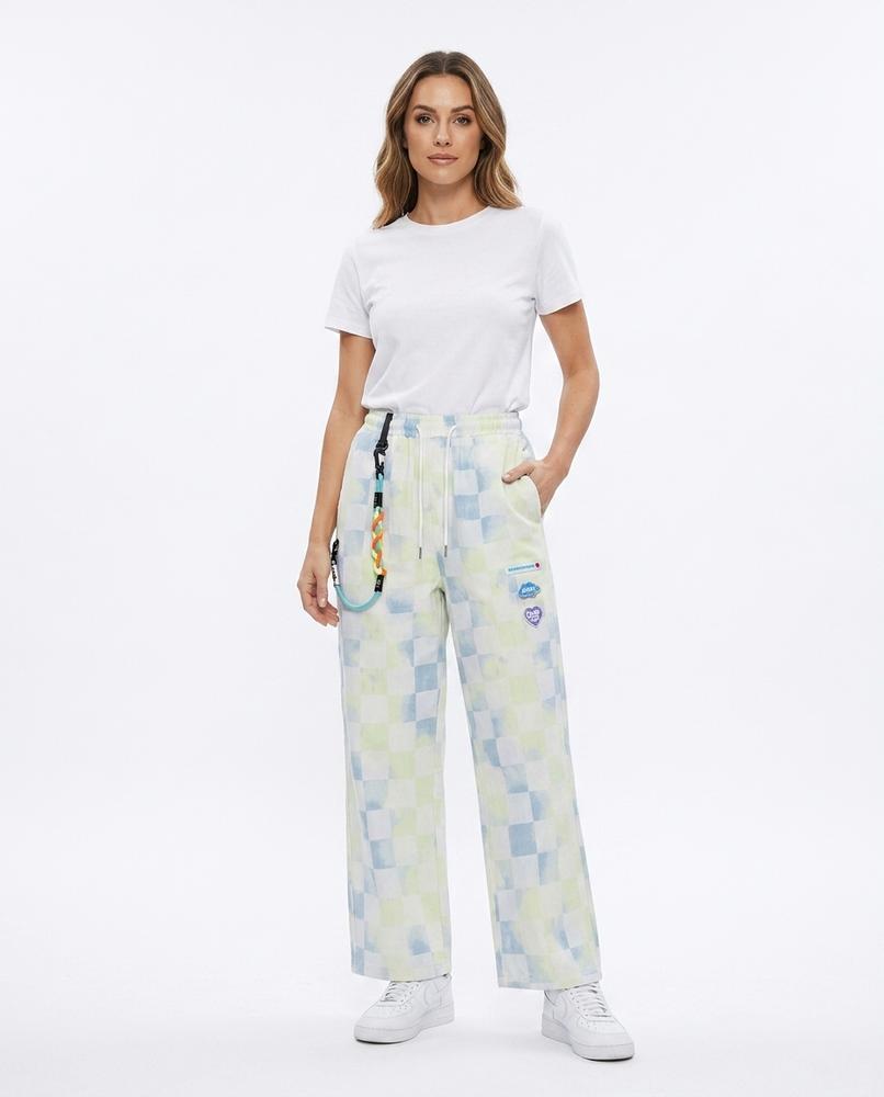 Heidi Outlet - Alken | Karierte Weitgeschnittene Hose Damen