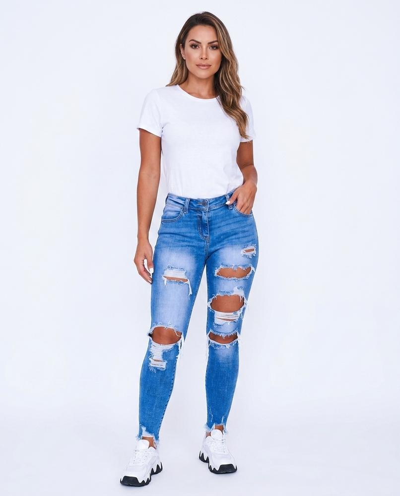 Heidi Outlet - Nomar | Zerrissene Enganliegende Hose Damen