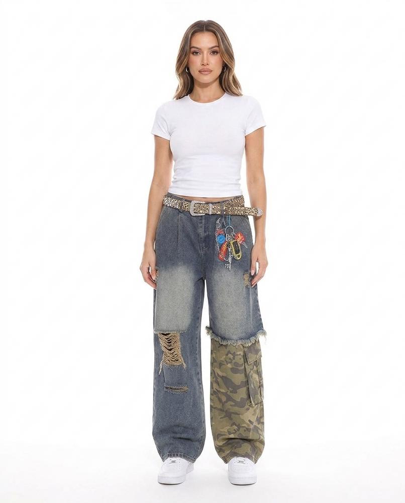 Heidi Outlet - Alram | Weit Geschnittene Asymmetrische Hose Damen