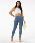 Heidi Outlet - Tilen | Hochgeschnittene Enganliegende Hose Damen