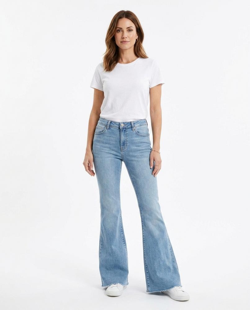 Heidi Outlet - Samel | Figurbetonte Ausgestellte Hose Damen