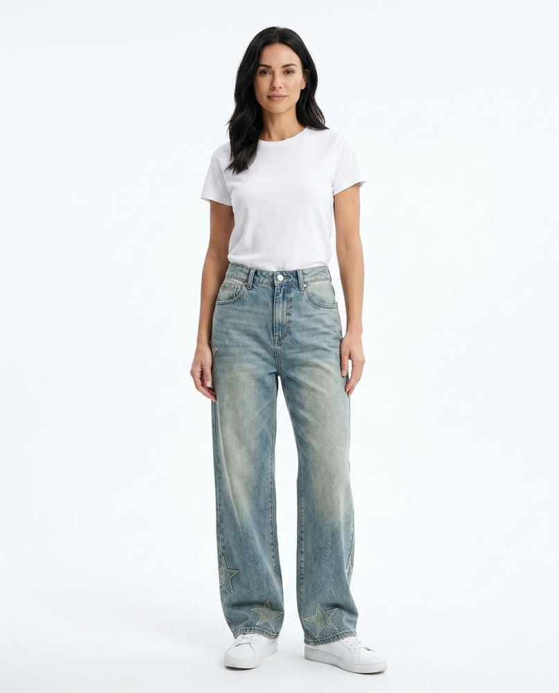 Heidi Outlet - Sever | Weitgeschnittene Bedruckte Hose Damen