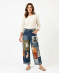 Heidi Outlet - Tamer | Geflickte Weite Hose Damen