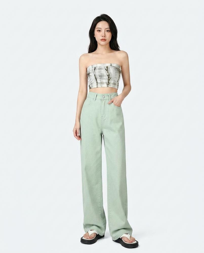 Heidi Outlet - Lymar | Weitgeschnittene Einfarbige Hose Damen