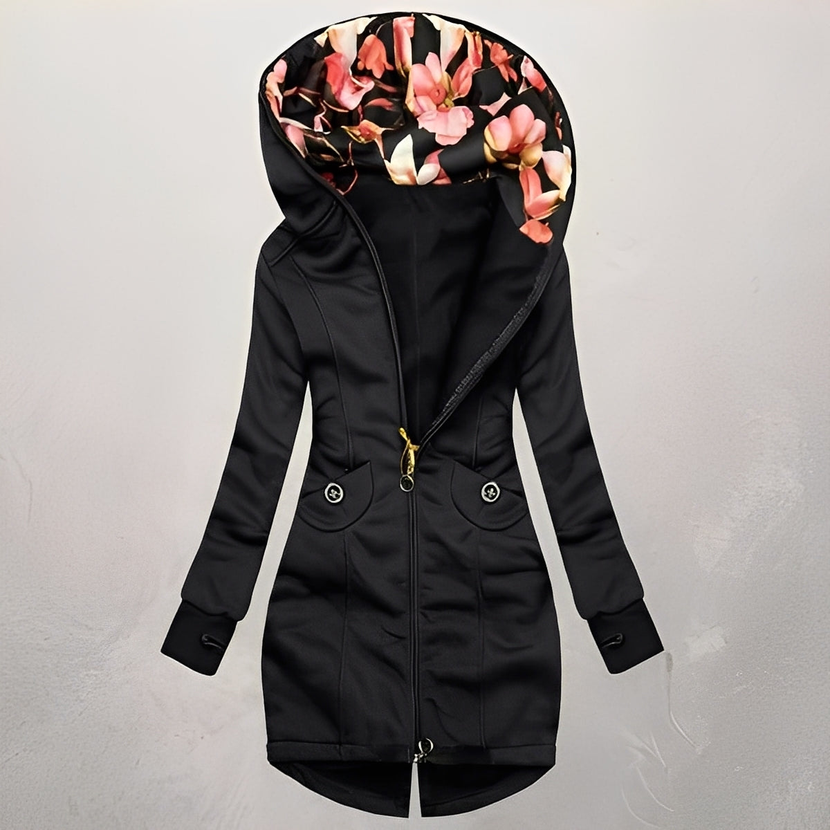 Heidi Outlet - Lemin | Taillierter Gefütterter Hoodie